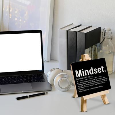 Decoraciones para el hogar barnizadas. Regalos Inspiradores Motivadores Signo de madera para escritorio