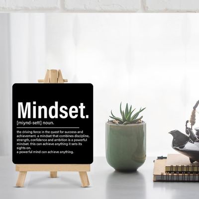 Decoraciones para el hogar barnizadas. Regalos Inspiradores Motivadores Signo de madera para escritorio