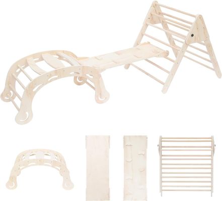 Diseño funcional Conjunto de toboganes de escalada de triángulo plegable multifunción para entrenamiento de equilibrio
