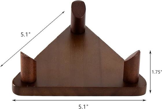 Display de pelota de madera sólida con logotipo personalizado Estand para fútbol Baloncesto Fútbol voleibol