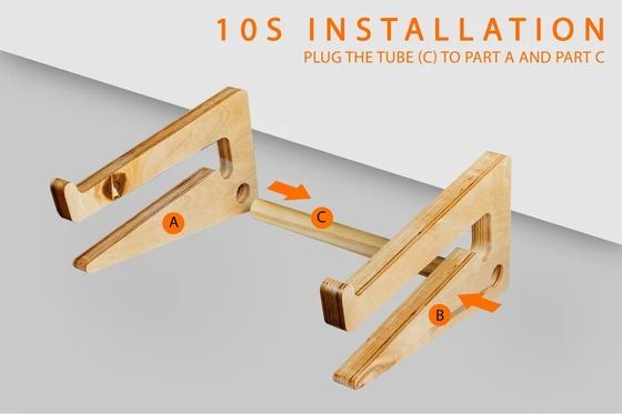 Acceptable OEM/ODM soporte de computadora portátil de madera para Mac Book accesorio de escritorio de espacio de trabajo ergonómico
