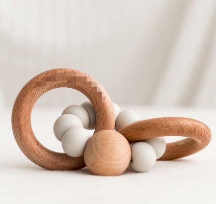 Personalizado Europa Característica regional Cadena de madera con bolas de madera Juguete ideal para niños