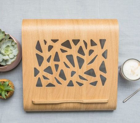 Stand de computadora portátil de madera funcional ahorro de espacio refrigeración ventilación elevador de escritorio de ordenador