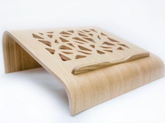 Stand de computadora portátil de madera funcional ahorro de espacio refrigeración ventilación elevador de escritorio de ordenador