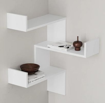 Estante de pared de madera ajustable para logotipo personalizado tamaño mobiliario para el hogar moderno decorativo