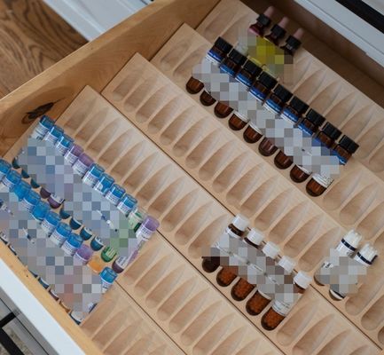 Reposaderos de almacenamiento Estantes de madera sólida de abedul Instalación de cajones para soluciones de ahorro de espacio