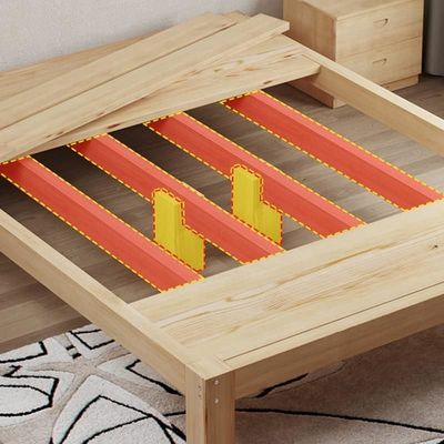 Cuadro de cama de madera estándar con ventaja personalizada
