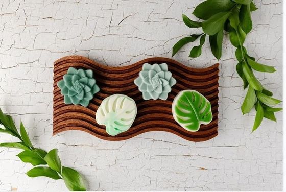 Gran bandeja de servicio de madera de 18,5 x 12 pulgadas de todas las estaciones Sofá y sofá rústico de café