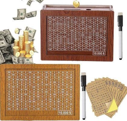 OEM / ODM aceptable ahorro de efectivo de madera ahorro de dinero con color natural y estándares