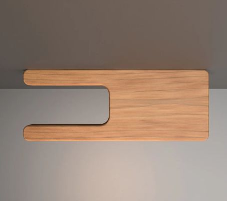 Portapapel higiénico de montaje de pared de madera sostenible con estante de madera de superficie adicional