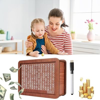 OEM / ODM aceptable ahorro de efectivo de madera ahorro de dinero con color natural y estándares