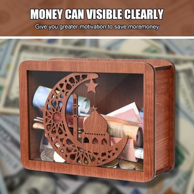 OEM / ODM aceptable ahorro de efectivo de madera ahorro de dinero con color natural y estándares