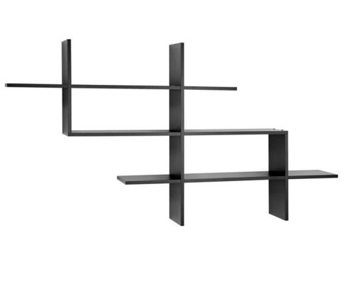 Plantas de interior Decoración de almacenamiento personalizado Estante de pared de dos niveles para muebles de sala de estar