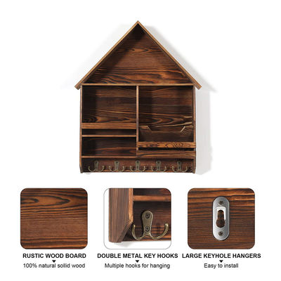 Mejora tu decoración de entrada con nuestra llave de montaje de pared BAMBOO y portacorreo 41x13.5x2cm
