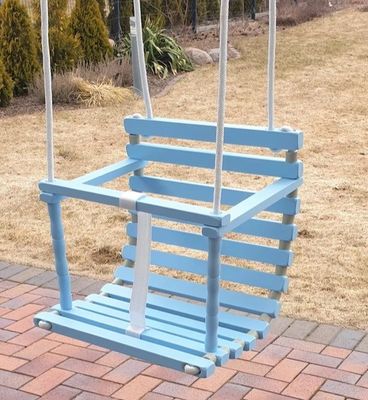 Función de ahorro de espacio Balancín de madera hecha a mano personalizada para exteriores e interiores