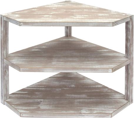 Recaudador de esquina de cocina de madera 3 capas Organizador de almacenamiento para artículos de cocina