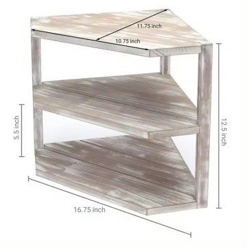 Recaudador de esquina de cocina de madera 3 capas Organizador de almacenamiento para artículos de cocina