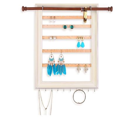 Display de joyería de pared con brazalete Display de collar y bastón