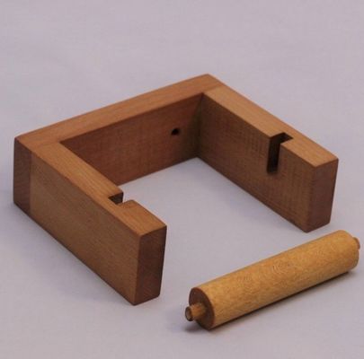 Como su solicitud hecha a mano de madera Cubierta de toallas de baño Papel higiénico de baño Estante de pared