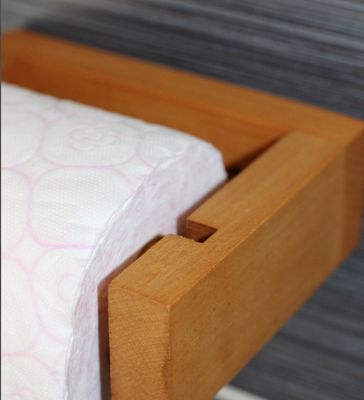 Como su solicitud hecha a mano de madera Cubierta de toallas de baño Papel higiénico de baño Estante de pared