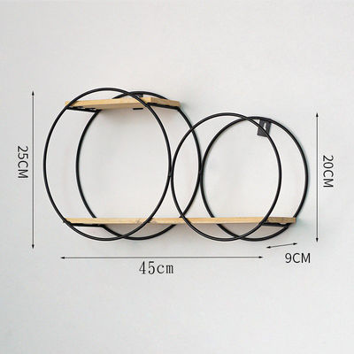 Estantes de cristal de pared de madera Estantes de almacenamiento Estantes para mostrar vino y plantas
