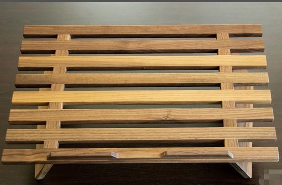 Stand de portátil de madera de nuez logotipo personalizado de madera portátil artesanal elevador y soporte