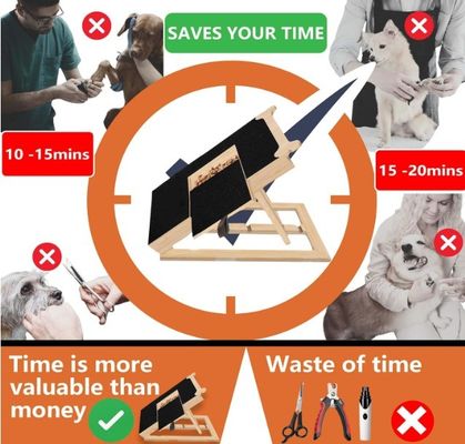 Tabla de rasguño de uñas de perro de madera tabla de archivo de uñas de estilo óseo para perros