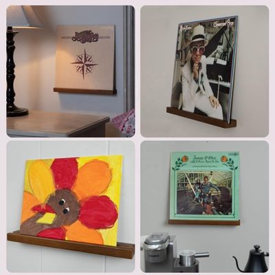 Montado en la pared Estante de visualización de discos de vinilo NO Función plegada para ahorrar espacio y almacenamiento