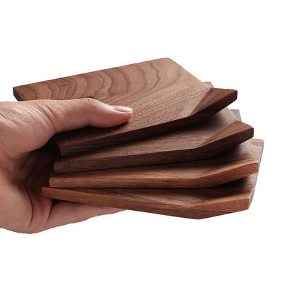 10X0.9cm Coasters de sublimación personalizados para bebidas de madera redonda de bambú