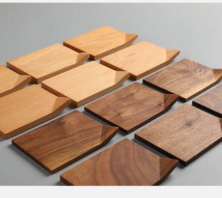 10X0.9cm Coasters de sublimación personalizados para bebidas de madera redonda de bambú