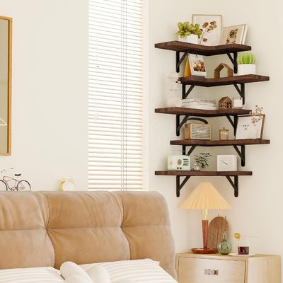 Estantes de almacenamiento de baño colgantes Estante de pared montado con aparato de cocina de sujeción