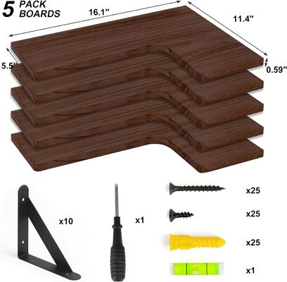 Estantes de almacenamiento de baño colgantes Estante de pared montado con aparato de cocina de sujeción