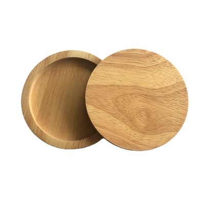 10X0.9cm Coasters de sublimación personalizados para bebidas de madera redonda de bambú