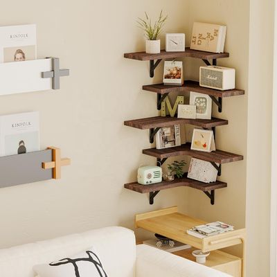 Estantes de almacenamiento de baño colgantes Estante de pared montado con aparato de cocina de sujeción