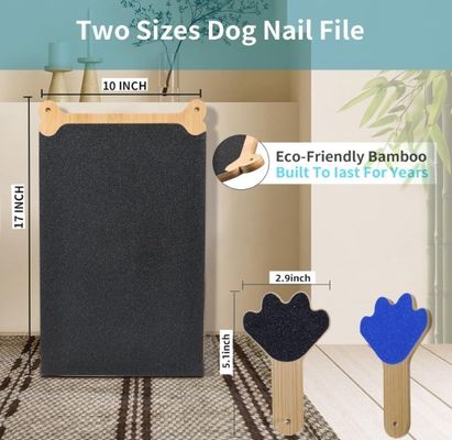 Pad de rascado para uñas de perro de madera ventajoso tablero de rascado de madera de gran cantidad para perros