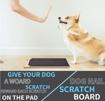 Pad de rascado para uñas de perro de madera ventajoso tablero de rascado de madera de gran cantidad para perros