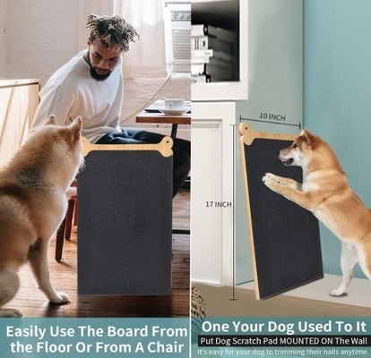 Pad de rascado para uñas de perro de madera ventajoso tablero de rascado de madera de gran cantidad para perros