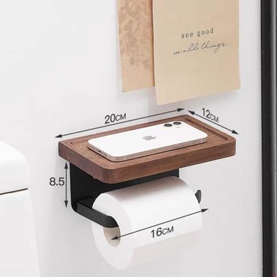 Estantes de almacenamiento de madera montados en la pared para artículos pequeños en el baño cocina dormitorio