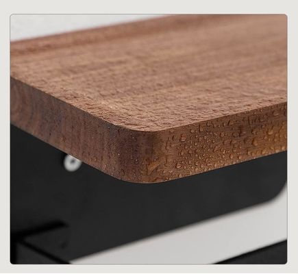 Estantes de almacenamiento de madera montados en la pared para artículos pequeños en el baño cocina dormitorio