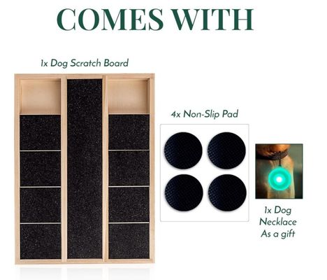 Caja de rasguño de uñas de perro de madera OEM con divisor de alimentos