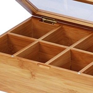 Organice su colección de té con esta caja de té japonesa pintada de bambú
