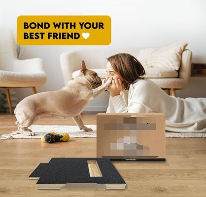 OEM Pad de rascado para perros con caja de golosinas tabla de rascado para uñas para perros con mango tabla de rascado para gatos
