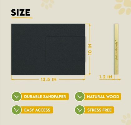 OEM Pad de rascado para perros con caja de golosinas tabla de rascado para uñas para perros con mango tabla de rascado para gatos