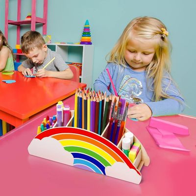 Cadilla de madera de bambú impresa con pantalla de seda para la organización de teléfonos y suministros en madera sólida