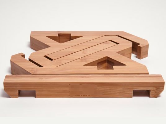 Estante de bambú ajustable para portátil y portable en un diseño conveniente