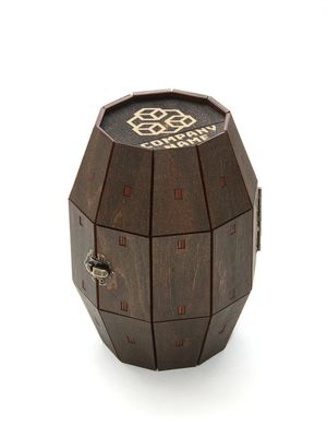 Logotipo personalizado Barril de madera aceptable con grabado personalizado Regalos corporativos