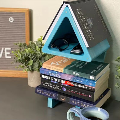 Estantes de almacenamiento convenientes Estantes de impresión de pantalla de seda Estante de libros Estante de páginas para libros