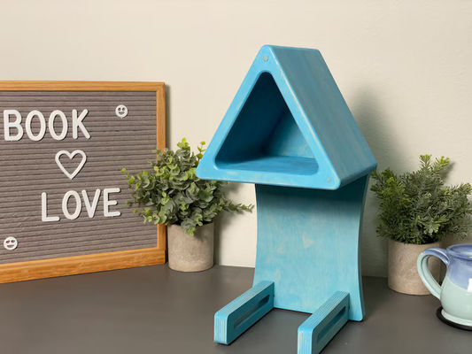 Estantes de almacenamiento convenientes Estantes de impresión de pantalla de seda Estante de libros Estante de páginas para libros