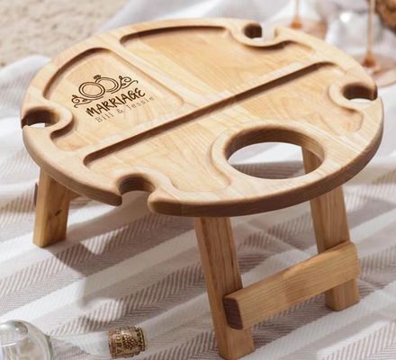 Tabla de vino portátil con función de ahorro de espacio y logotipo personalizado