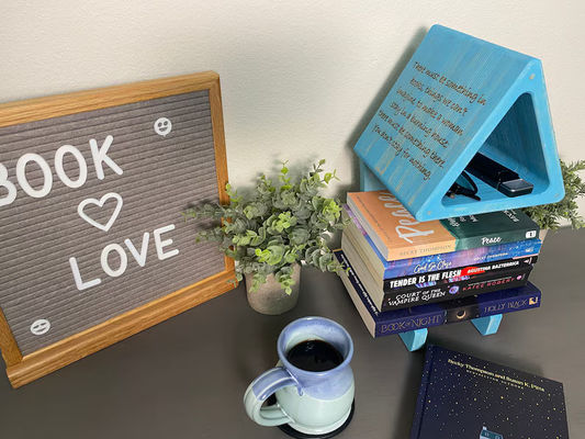 Estantes de almacenamiento convenientes Estantes de impresión de pantalla de seda Estante de libros Estante de páginas para libros